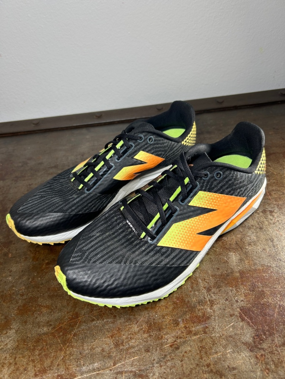 New Balance Fuel Cell XC7 Running Shoes Orange,Neon Yellow Accents Men’s Size 7 - Picture 2 of 16